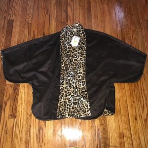 Dillard’s REBA reversible cheetah cape